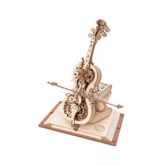 RoboTime - 3D fa puzzle: Varázslatos cselló (elektromos meghajtás) - JátékManufaktúra