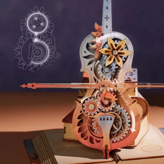 RoboTime - 3D fa zenedoboz, Varázslatos cselló (mechanikus) - JátékManufaktúra