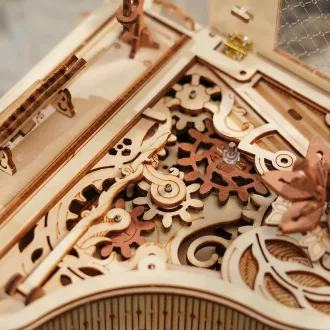 RoboTime - 3D zenedoboz puzzle: Varázslatos zongora (mechanikus) - JátékManufaktúra