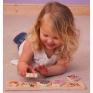 Bigjigs Baby - Fa formaberakó puzzle: Farm - JátékManufaktúra