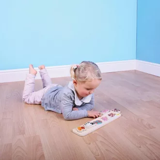 Bigjigs Baby - Fa formaberakó puzzle: Farm - JátékManufaktúra