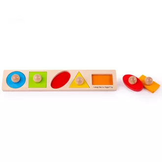 Bigjigs Baby - Formaberakó puzzle alakzatok - JátékManufaktúra