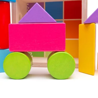 Bigjigs Baby - Első fa építőkockáim, 17 db - JátékManufaktúra