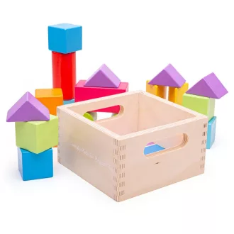 Bigjigs Baby - Első fa építőkockáim, 17 db - JátékManufaktúra