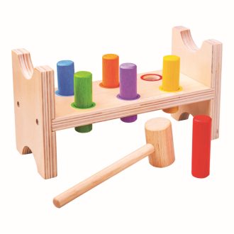 Bigjigs Baby - Fa kalapálós játék - JátékManufaktúra