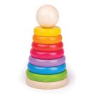 Bigjigs Baby - Szivárvány emberke - JátékManufaktúra