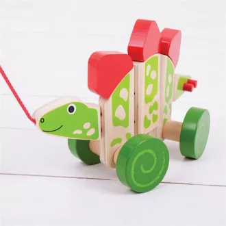 Bigjigs Baby - Húzós játék Dínó - JátékManufaktúra