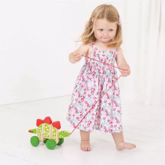 Bigjigs Baby - Húzós játék Dínó - JátékManufaktúra