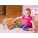 Bigjigs Baby - Fa motorikus tábla virágos - JátékManufaktúra