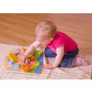 Bigjigs Baby - Fa motorikus tábla virágos - JátékManufaktúra