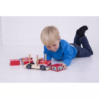 Bigjigs Baby - Tűzoltós beillesztő játék - JátékManufaktúra