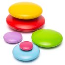 Bigjigs Baby - Egyensúlyozó játék színes kövecskékkel - JátékManufaktúra