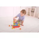 Bigjigs Baby - Fa építőkockák, színes készlet - JátékManufaktúra