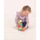 Bigjigs Baby - Fa építőkockák, színes készlet - JátékManufaktúra