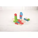 Bigjigs Baby - Fa építőkockák, színes készlet - JátékManufaktúra