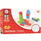 Bigjigs Baby - Fa építőkockák, színes készlet - JátékManufaktúra