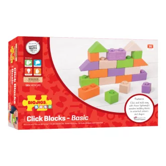 Bigjigs Baby - Fa építőkockák, alapkészlet - JátékManufaktúra