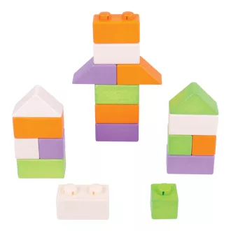 Bigjigs Baby - Fa építőkockák, alapkészlet - JátékManufaktúra