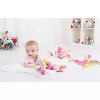 Bigjigs Baby - Textil motorikus golyó - Nyuszi Bella - JátékManufaktúra