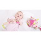 Bigjigs Baby - Textil motorikus golyó - Nyuszi Bella - JátékManufaktúra