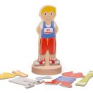 Bigjigs Toys - Mágneses öltöztetős puzzle Sport - JátékManufaktúra