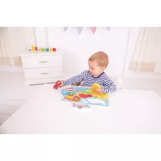 Bigjigs Toys - Formaberakó puzzle Közlekedési eszközök - JátékManufaktúra