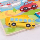 Bigjigs Toys - Formaberakó puzzle Közlekedési eszközök - JátékManufaktúra