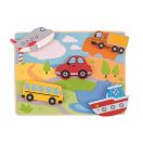 Bigjigs Toys - Formaberakó puzzle Közlekedési eszközök - JátékManufaktúra