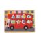 Bigjigs Toys - Formaberakó puzzle Busz állatokkal - JátékManufaktúra