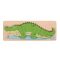 Bigjigs Toys - Beillesztős puzzle, Krokodil számokkal - JátékManufaktúra