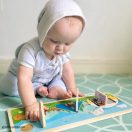 Bigjigs Toys - Szenzoros puzzle Kemping a természetben - JátékManufaktúra