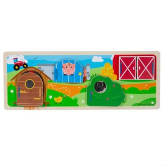 Bigjigs Toys - Szenzoros puzzle Farm - JátékManufaktúra