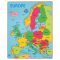 Bigjigs Toys - Fa puzzle, Európa térkép (25 db) - JátékManufaktúra