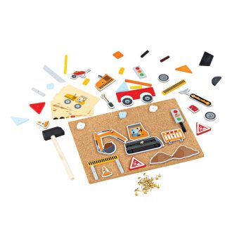 Bigjigs Toys - Kreatív kalapálós játék Közlekedés - JátékManufaktúra