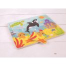 Bigjigs Toys - Fa puzzle tengeri világ - JátékManufaktúra