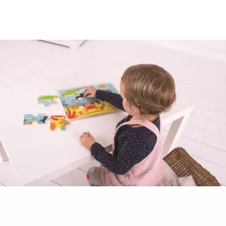 Bigjigs Toys - Fa puzzle tengeri világ - JátékManufaktúra