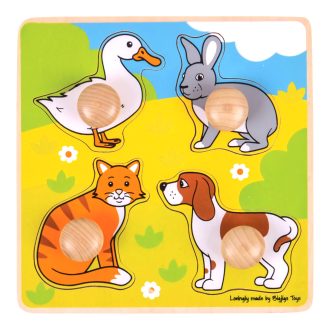 Bigjigs Toys - Formaberakó puzzle háziállatok - JátékManufaktúra