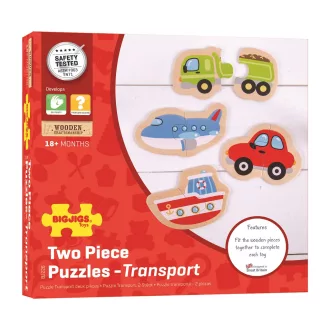 Bigjigs Toys - Könnyű puzzle, Közlekedési eszközök - JátékManufaktúra