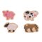 Bigjigs Toys - Könnyű puzzle, Farm állatok - JátékManufaktúra