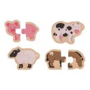Bigjigs Toys - Könnyű puzzle, Farm állatok - JátékManufaktúra
