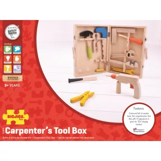 Bigjigs Toys - Fa szerszámos koffer - JátékManufaktúra