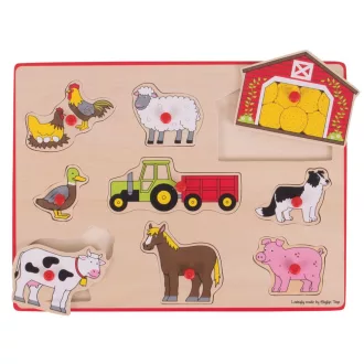 Bigjigs Toys - Formaberakó puzzle gazdaság - JátékManufaktúra