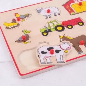 Bigjigs Toys - Formaberakó puzzle gazdaság - JátékManufaktúra
