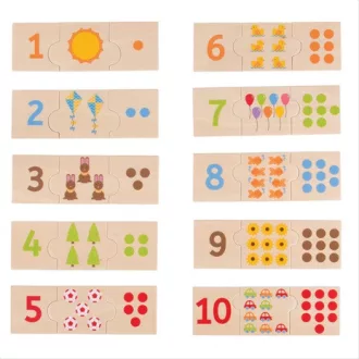 Bigjigs Toys - Oktatópuzzle, Számolás - JátékManufaktúra
