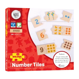 Bigjigs Toys - Oktatópuzzle, Számolás - JátékManufaktúra