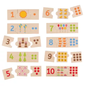 Bigjigs Toys - Oktatópuzzle, Számolás - JátékManufaktúra