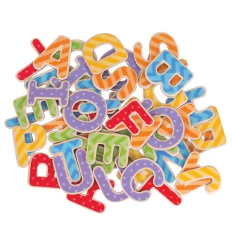 Bigjigs Toys - Színes mágneses ábécé (nagybetűk) - JátékManufaktúra