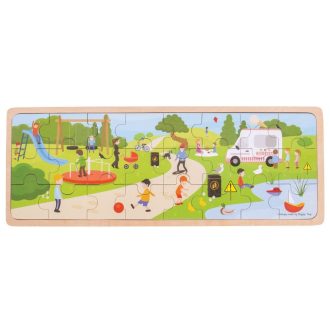 Bigjigs Toys - Puzzle a parkban - JátékManufaktúra