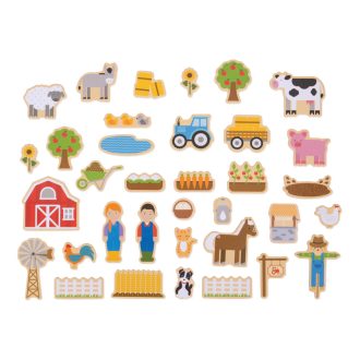 Bigjigs Toys - Mágneses figurák Farm - JátékManufaktúra