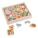 Bigjigs Toys - Mágneses figurák Erdei állatok - JátékManufaktúra
